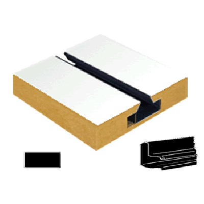 Slatwall Panel BLACK Plastic | Pvc Inserts (Pack of 12)