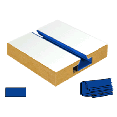 Slatwall Panel BLUE ( NAVY ) Plastic | Pvc Inserts (Pack of 23)