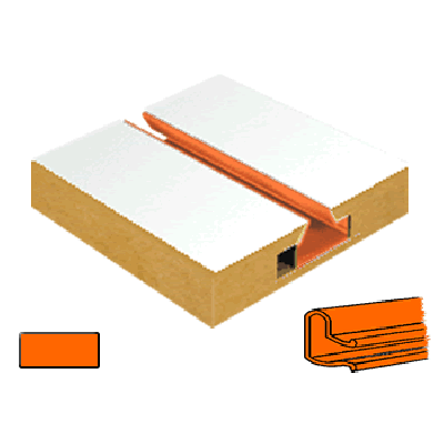 Slatwall Panel ORANGE Plastic | Pvc Inserts (Pack of 12)