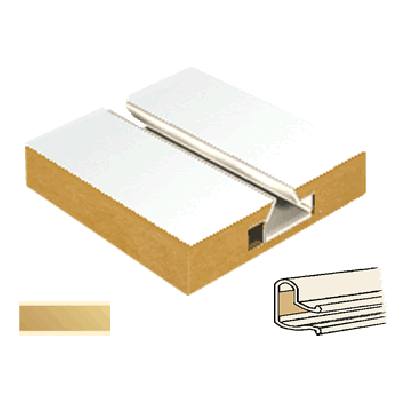 Slatwall Panel Cream Gold Mirror Plastic Inserts (Pack of 23)