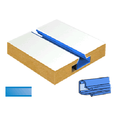 Slatwall Panel Blue - Blue Mirror Plastic | Pvc Inserts (Pack of 12)