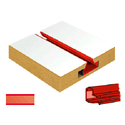 Slatwall Panel Red - Red Mirror Plastic | Pvc Inserts (Pack of 23)