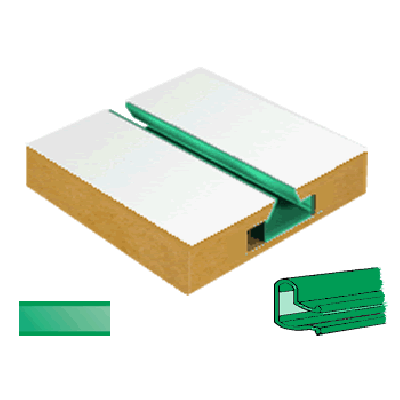 Slatwall Panel Green - Green Mirror Plastic | Pvc Inserts (Pack of 23)