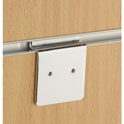 Chrome Slatwall Back Plate. Cabinet / Picture / Frame / Panel Hanging Slatwall Back Plate