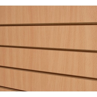Beech Slatwall Panel 8ft x 4ft (240cm x 120cm)