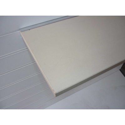 White Slatwall Floating Shelf (600mm x 200mm)