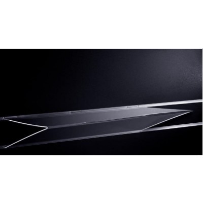 Clear Acrylic Slatwall Deep V Shelf