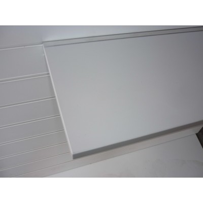 Grey Slatwall Floating Shelf (600mm x 300mm)