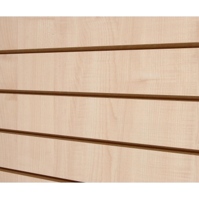 Maple Slatwall Panel 8ft x 4ft (240cm x 120cm)