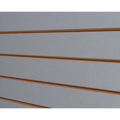 Pewter / Silver Slatwall Panel 8ft x 4ft (240cm x 120cm)