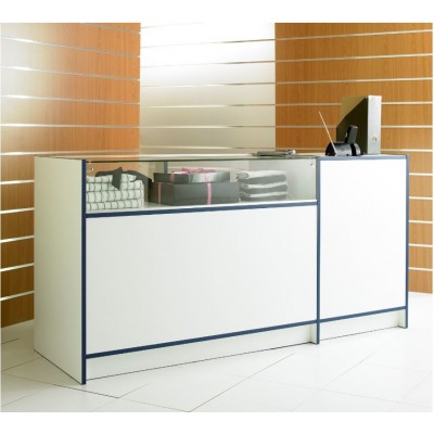 Quarter Vision Glass Combo Shop Counter / Retail Display Counter Cabinet - 6ft (180cm) wide