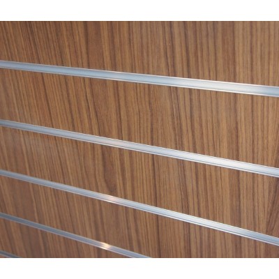 Walnut Slatwall Panel 4ft x 4ft (120cm x 120cm)