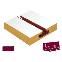 Burgundy Slatwall Inserts