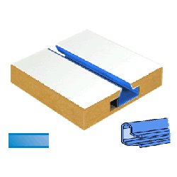 Blue Blue Mirror Slatwall Inserts