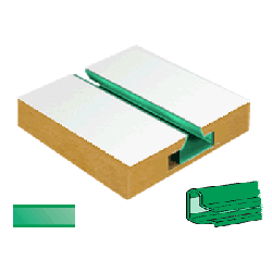Green Green Mirror Slatwall Inserts