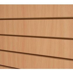 Beech Slatwall Panel 8ft x 4ft (240cm x 120cm)