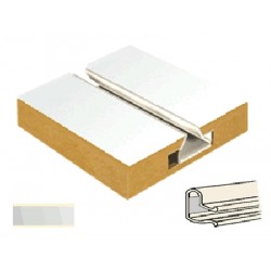 Cream Silver Mirror Slatwall Inserts