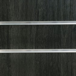 Jet Oak Slatwall Panel 8ft x 4ft (240cm x 120cm)