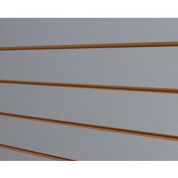 Pewter / Silver Slatwall Panel 8ft x 4ft (240cm x 120cm)