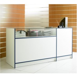Quarter Vision Glass Combo Shop Counter / Retail Display Counter Cabinet - 6ft (180cm) wide
