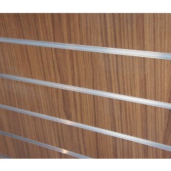 Walnut Slatwall Panel 4ft x 4ft (120cm x 120cm)