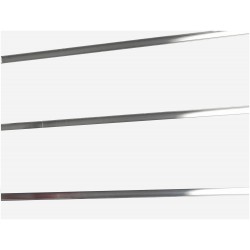 White 4ft x 4ft (120cm x 120cm) Slatwall Panel