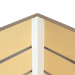 Cream Slatwall Fixed 90 Degree Corner