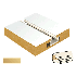 Cream Gold Mirror Slatwall Inserts