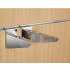 6" inch (15cm) Chrome Slatwall Wood Shelf Brackets (pair)