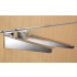 12" inch (30cm) Chrome Slatwall Wood Shelf Brackets (pair)