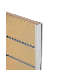Cream Slatwall Flat End Capping