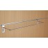 Chrome Slatwall Gift Wrap Hanging Display Rail