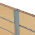 Dark Grey Slatwall 'H' Section Joiner