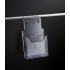 Clear Acrylic Slatwall 1/3 A4 Leaflet Holder - Angled