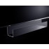 Clear Acrylic Slatwall Narrow Accessory Trough / Shelf with Lip
