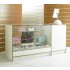 Three Quarter Vision Glass Combo Shop Counter / Retail Display Counter Cabinet - 6ft (180cm) wide