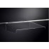 Clear Acrylic Slatwall Shelf with Supports - 150mm Deep