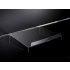 Clear Acrylic Slatwall Shelf with Supports and Lip - 300mm Deep