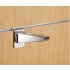 6" inch (15cm) Chrome Slatwall Universal Wood Glass Shelf Bracket