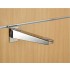9" inch (23cm) Chrome Slatwall Universal Wood Glass Shelf Bracket